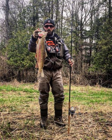 Trout Opener - Landed a 25 inch, 5 lb 5 oz male Bow (April 2016)